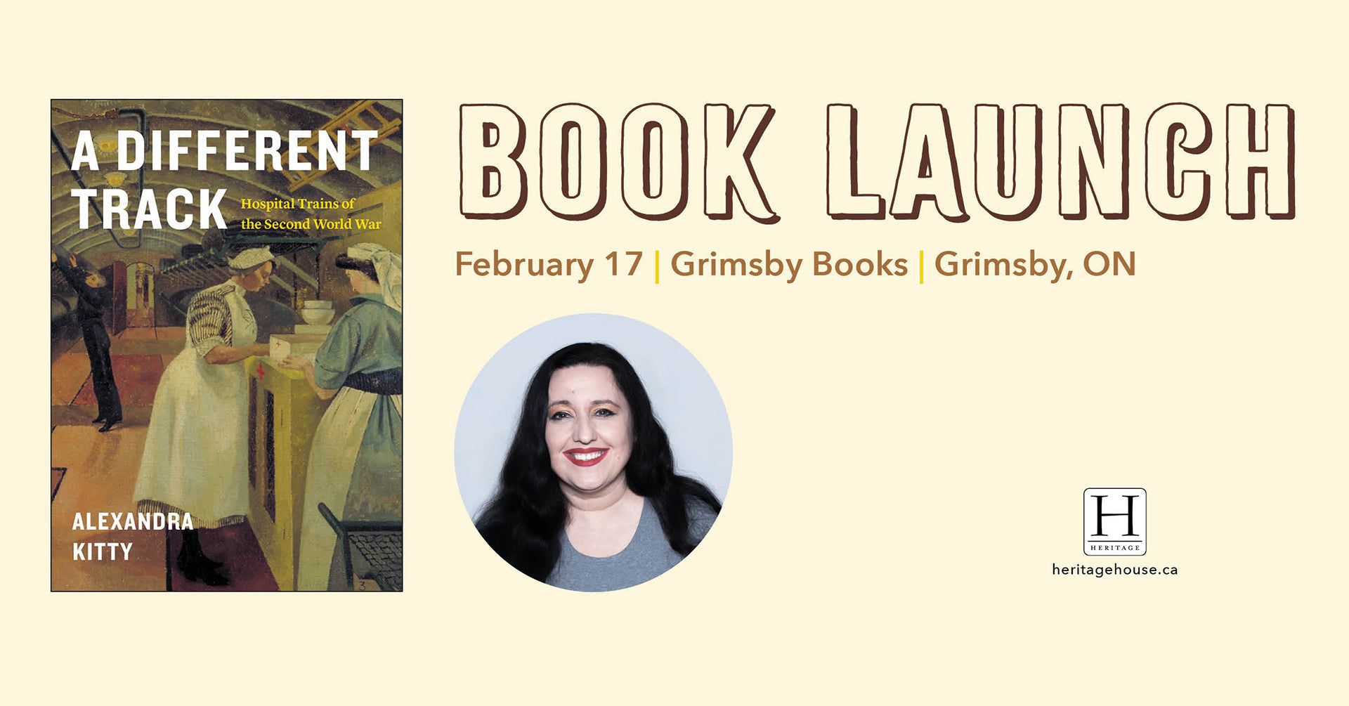 Book Launch: A Different Track • Grimsby, ON
