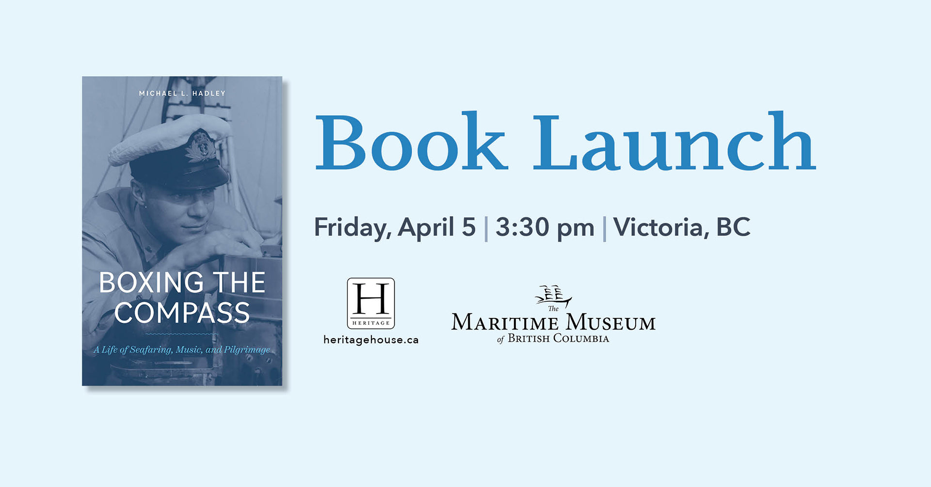 Book Launch: Boxing the Compass by Michael L. Hadley • Victoria, BC