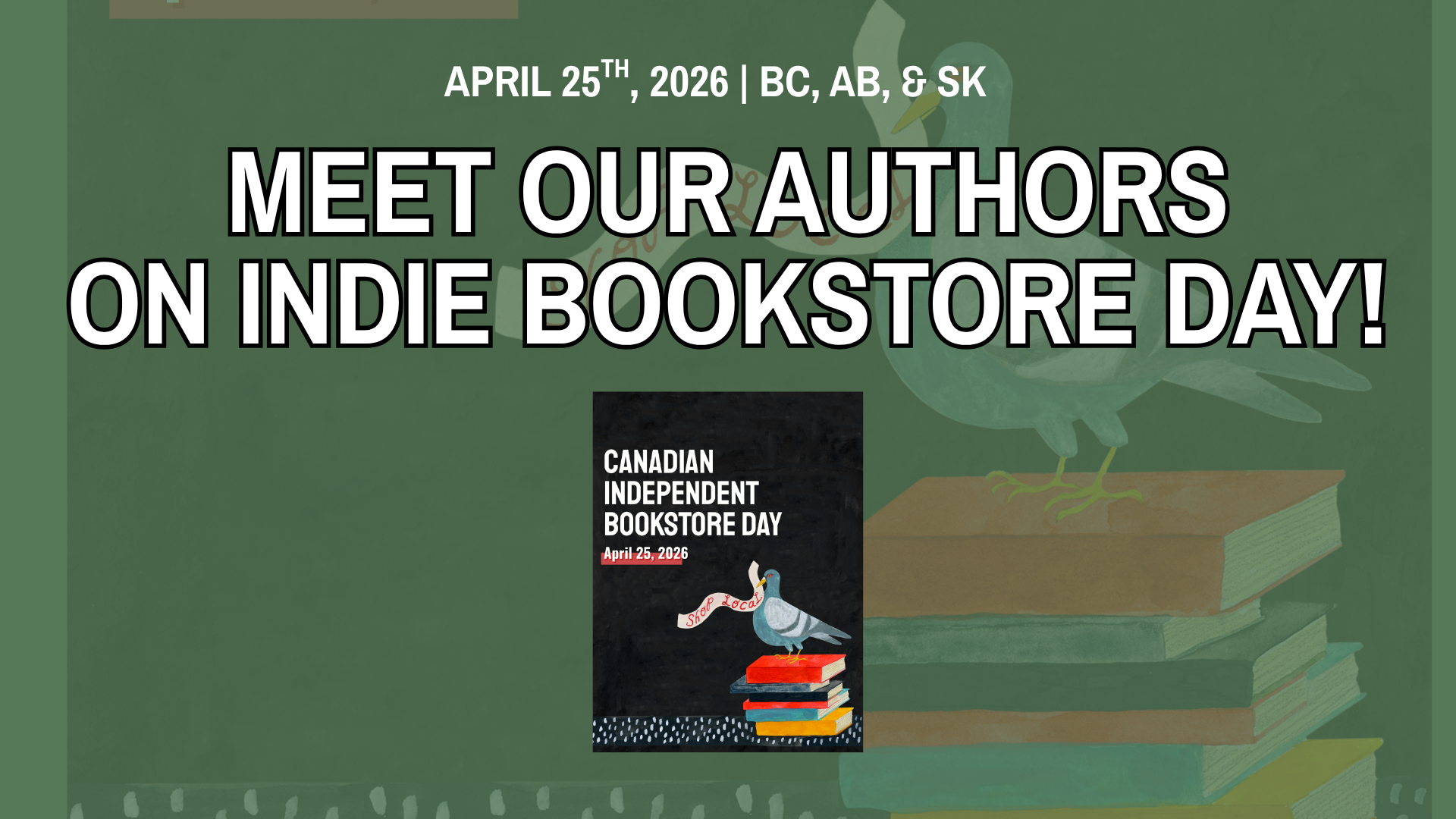 Meet Our Authors on Indie Bookstore Day!