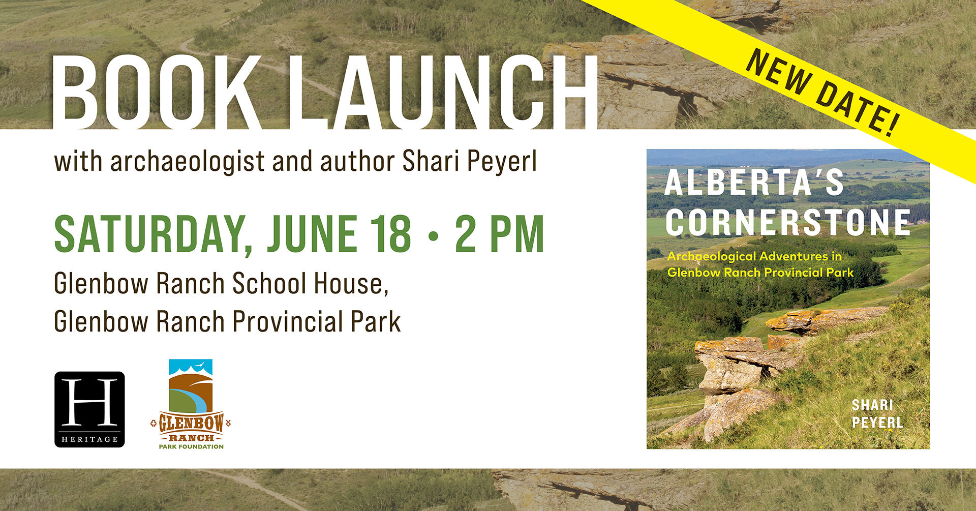 NEW DATE! Book Launch: Alberta's Cornerstone at Glenbow Ranch