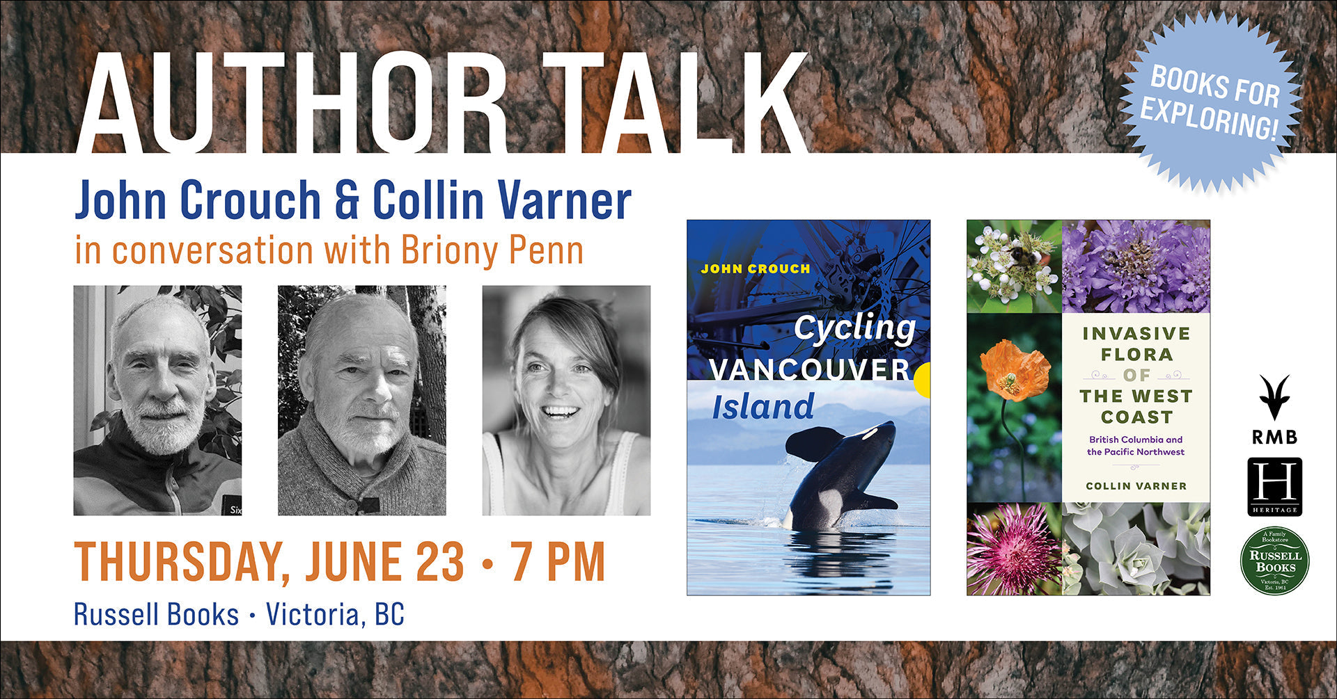 Books for Exploring! Author talk with Collin Varner • Victoria