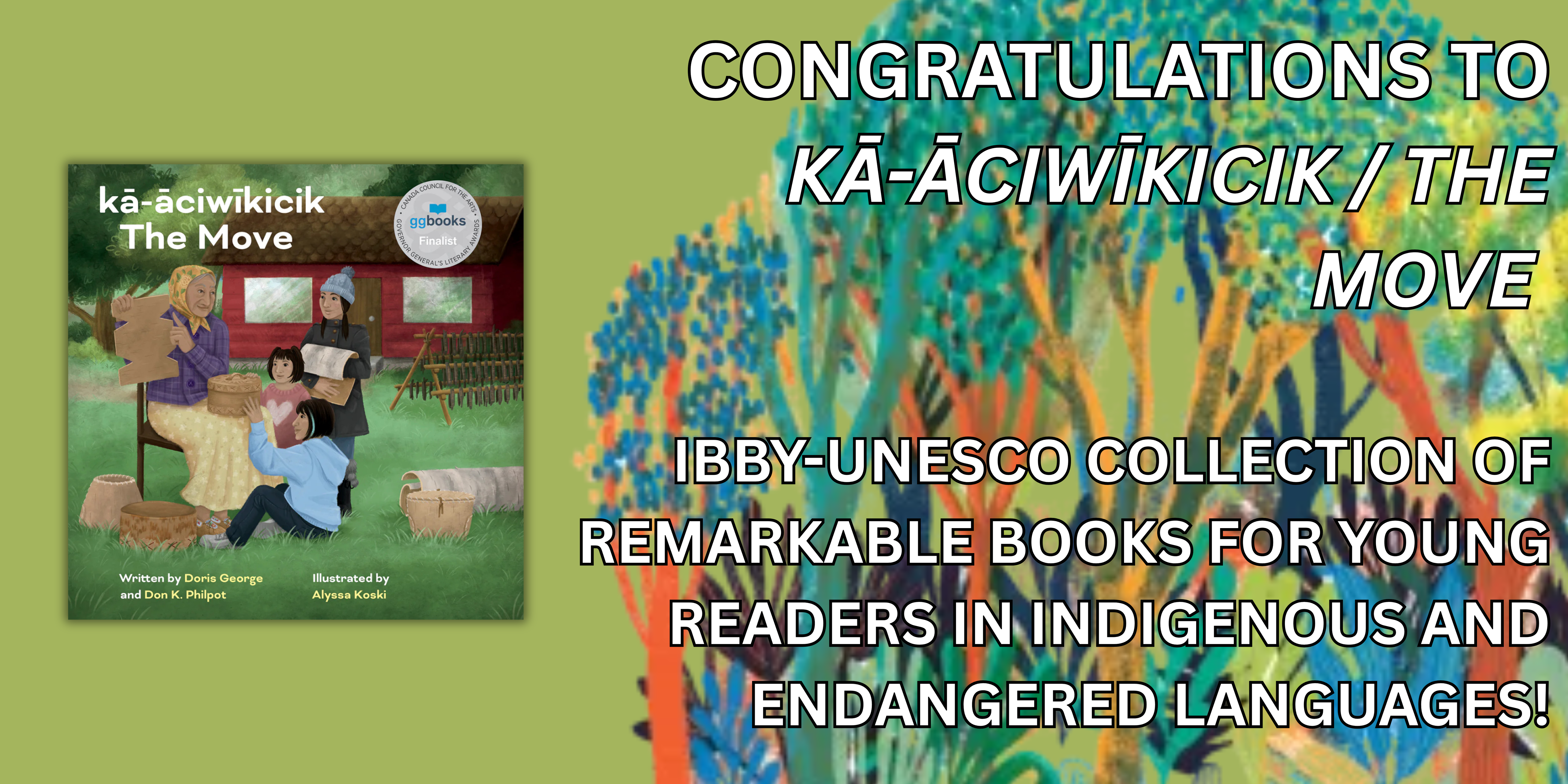 kā-āciwīkicik / The Move named part of the IBBY-UNESCO Collection of Remarkable Books for Young Readers in Indigenous and Endangered Languages