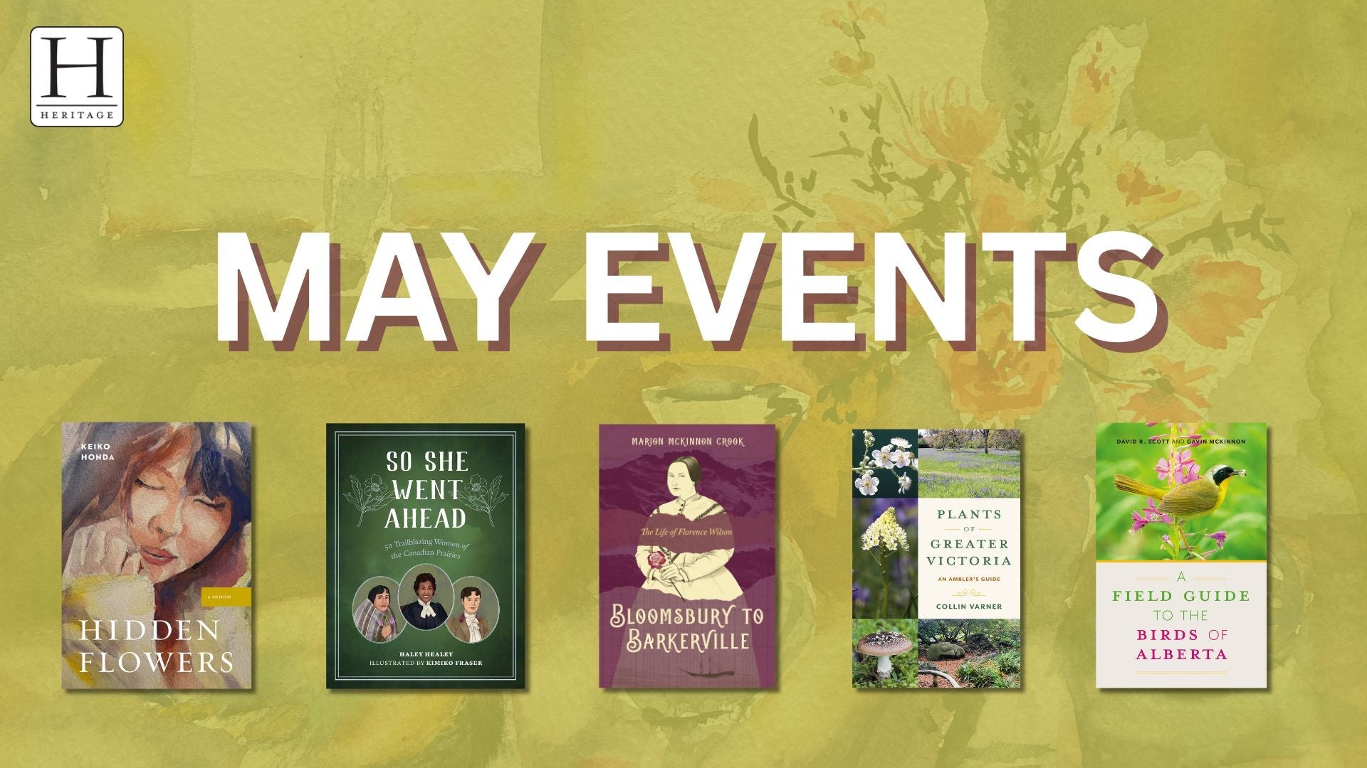 May Author Events List | BC, AB, ON