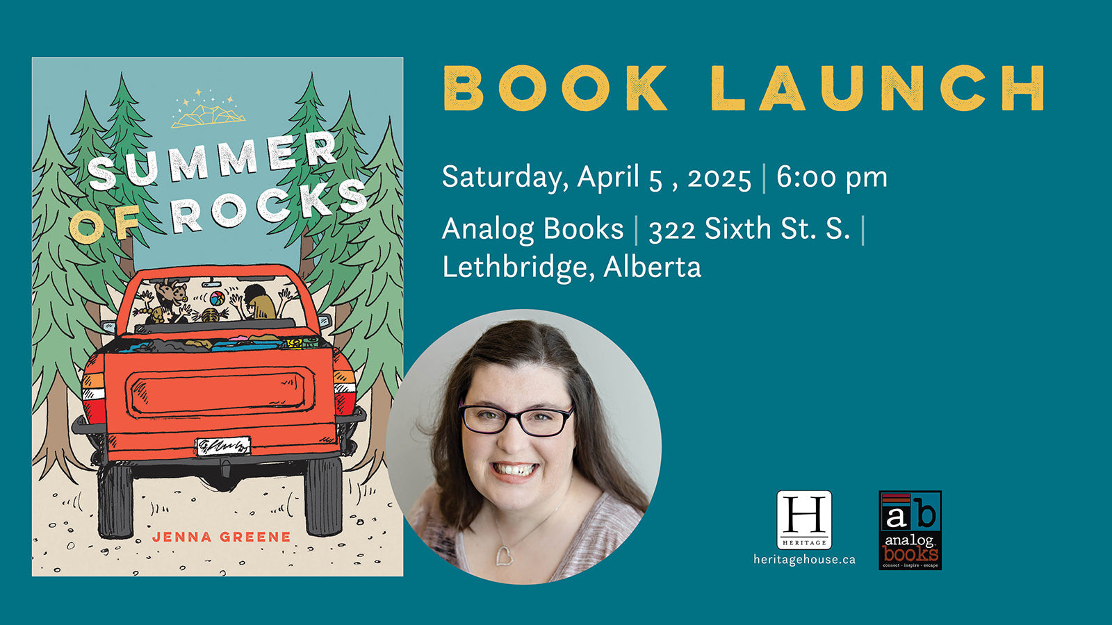 Book Launch: Summer of Rocks | Lethbridge, AB